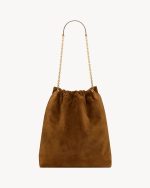 YSL Jamie Large Pochon In Suede - Image 3